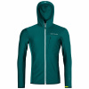 Ortovox pánska mikina Fleece Light Grid Hooded jacket M | farba: pacific green, veľkosť: M