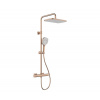 KFA Armatura | KFA Armatura 5756-910-34 - Sprchová súprava s termostatickou batériou MALAGA v odtieni ružového zlata | KF0274