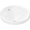 Hansgrohe Xuniva S - Zápustné umývadlo Ø400 mm s prepadom bez otvoru na batériu, biela 60155450