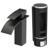 Elva Black Battery Washbasin Cascade DispenSer (Elva Black Battery Washbasin Cascade DispenSer)