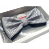 Linta Miucka Navy Blue, Silver, Grey, Multi -Colored (Mucha / Silver / Navy Blue Mužská kravata)