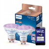 2x LED žiarovka GU10 4,7W = 50W 2200-6500K + RGB 36° SMART WiFi Philips WiZ