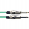 Stagg SGC3DL CGR, kábel JACK/JACK, 3 m, zelený