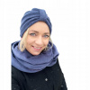 Nastavte čiapku, komín (golf) Koren, Beanie, Women's, Youth Shawl, Béžový komín (Sada turban Emma WR-8 a komín na zimu vyrobené z veloru)