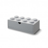 LEGO® stolové box 8 so zásuvkou 31,6 x 15,8 x 11,3 cm sivá