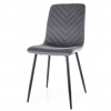 SIGNAL MEBLE Jedálenská stolička DAREN VELVET, čierna/sivá bluvel 14