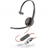 Monofónna náhlavná súprava Poly Blackwire 3210 USB-C/A 8X214AA