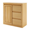 Drewmax Komoda KD416, 90x90x41, buk (Barva dřeva: Přírodní (lakovaná))