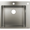 HANSGROHE S712-F450 nerezový drez, montáž na pracovnú dosku/do roviny, s otvorom pre excenter, 550 x 500 mm, nerezová oceľ, 43305800