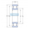 SKF W 6206 nerezové kuličkové ložisko