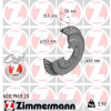 ZIMMERMANN Brzdový bubon 600.1969.20
