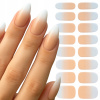 SAMOLEPIACE NÁLEPKY NA NECHTY OZDOBNÉ GÉLOVÉ NUDE OMBRE AKO HYBRID