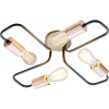Candellux Herpe stropné svietidlo 4x60 W čierna-medená 34-66923