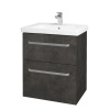 Dreja Umývadlová skrinka BIG INN SZZ2 65 - D16 Tmavý betón / Úchytka T01 / D16 Tmavý betón