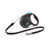 Vodítko Flexi Black Design S 5m (max 12kg) lanko modré
