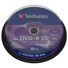 Verbatim DVD+R DL [cake box 10 | 8.5GB | 8x | matte silver] 43666