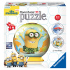 Puzzle - guľa 3D - Mimoni, 72 dielikov