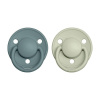 Bibs cumlíky silikón 2 ks De Lux 0-36 mesiacov One Size Island-sea-sage