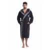 L&L Pánsky župan George graphite plus 3 XL