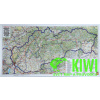 nástěnná mapa Slovensko 1:400 t. - lišta, 119x65 cm