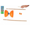 Diabolo veľké sada plast/drevo 35x12cm 2 farby na karte