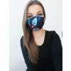 Farebné rúško na tvár so vzorom (fp2), Veľkosť respirátora Dámska veľkosť