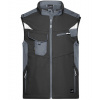 James&Nicholson Pánska softshellová vesta JN845 Black 4XL