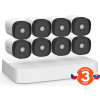 Tenda K8P-4TR - PoE kamerový set 4MPx, 8CH NVR + 8x IP kamera 4MPx IP67, zvuk, web. rozhraní, CZ app 75011943