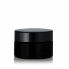 Ekokoza Sklenený obal 20 ml, čierna farba, čierne viečko