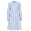Tommy Hilfiger Krátke šaty ITHAKA KNEE SHIRT-DRESS LS Modrá