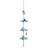 WENKO Teleskopická rohová polica PREMIUM matná 70-260 cm