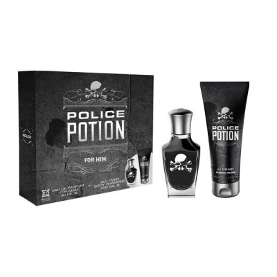 Police Potion For Him, SET: Parfumovaná voda 30ml + Sprchový gél 100ml pre mužov