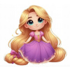 CUKROVÁ TLAČ jedlý obrázok na tortu Cukrová hmota Rapunzel Princezná 5 + MENO