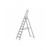 Oceľový rebrík s 8 stupňami a hmotnosťou 125 kg