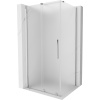 Mexen Velar, sprchový kút s posuvnými dverami 130 x 90 cm, 8mm sklo námraza, chrómová, 871-130-090-31-01