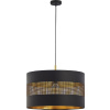 TK Lighting Tago závesné svietidlo 1x25 W čierna-zlatá 3211