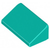 85984 Dark Turquoise Slope 30 1 x 2 x 2/3 (Tmavě tyrkysový svah 30 1 x 2 x 2/3)