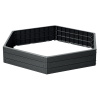 Záhradná palisáda Base Woody Antracit 148 x 129 x 25 cm PROSPERPLAST