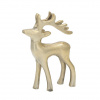 Dekoria Dekorácia Reindeer 11x3x14cm gold, 11 x 3 x 14 cm