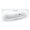 Kaldewei Advantage - Asymetrická vaňa Mini Star pravá 831, 157x75/50 cm, s otvormi na držadlá, antislip, biela 224730000001