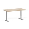Výškovo nastaviteľný pracovný stôl do dielne, 2 motory, 1500 x 800 x 760-1230 mm, sivá podnož
