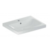 Geberit iCon Umývadlo, 60x48x16 cm, s prepadom, s otvorom na batériu, KeraTect, biela 501.834.00.2