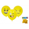 Wiky Balónik nafukovací 30cm - sada 5ks, potlač tvár WKW009927