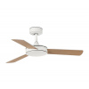 FARO Barcelona | FARO 33603DCWT- Stropný ventilátor MINI MALLORCA S hnedá/biela pr. 106 cm WT + DO | FA33603DCWT