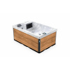 Lovia vírivá vaňa pre 2 osoby 200x130x82 L303 Opláštění: Canyon Teak, Barva akrylátu: White Marble