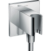 Hansgrohe FixFit hadicová prípojka Square so sprchovým držiakom 26486000 chróm