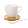 Orion Hrnček porcelánový podšálka lyžička Whiteline 2 x 250 ml