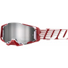 100% Armega Deep Red mirror silver lens