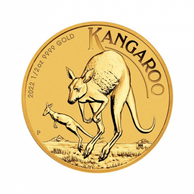 Perth Mint Zlatá minca Kangaroo 1/2 Oz