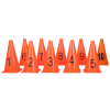 Merco Cone 10 sada kužeľov 23cm oranžová